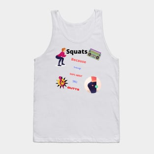 Squats motivational print Tank Top